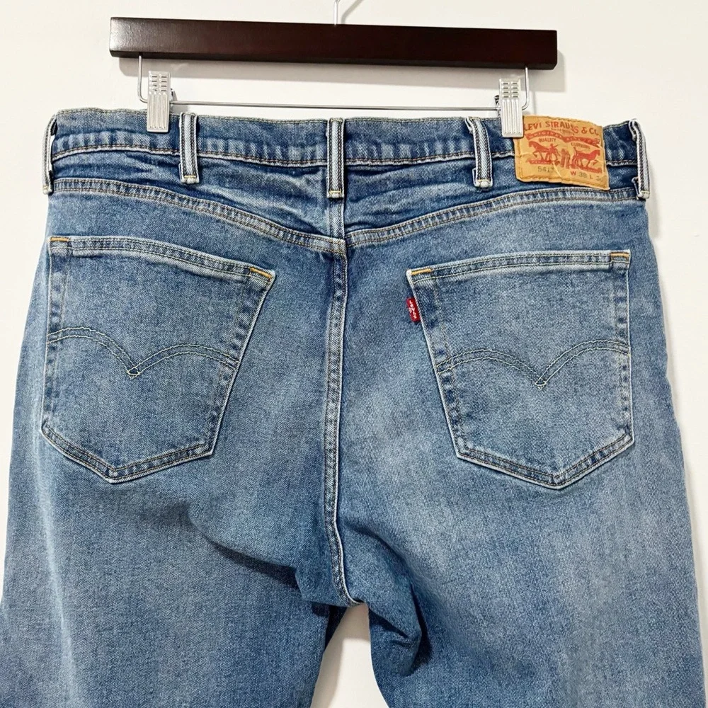 Levi's 541 Relaxed Straight Leg Jeans Mens Size‎ 38 Blue Denim